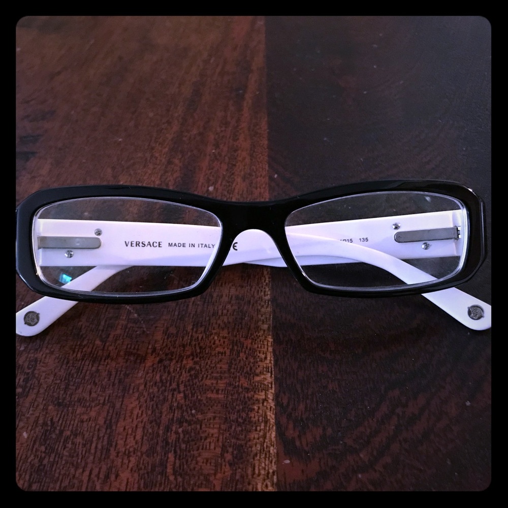 Versace eyeglass frames.